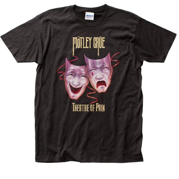 Motley Crue Theater of Pain Men’s T-Shirt, Rock & Roll Music Band Tee - Picture 1 of 4